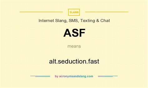 asf meaning slang